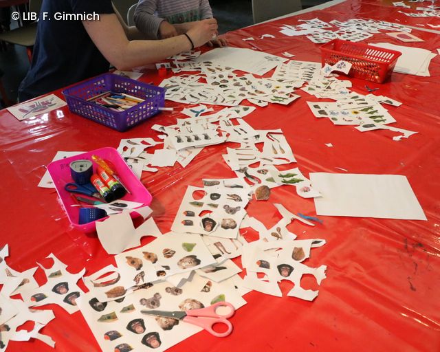 Kinder basteln auf dem Museumsmeilenfest