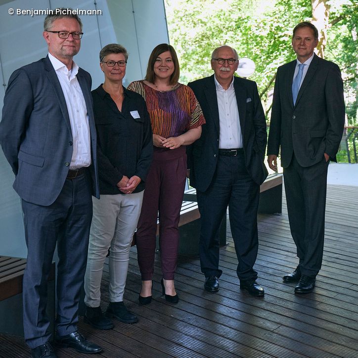 Prof. Dr. Bernhard Misof, Dr. Christiane Fricke, Katharina Fegebank, Prof. Dr. Matthias Kleiner und Prof. Dr. Hauke Heekeren